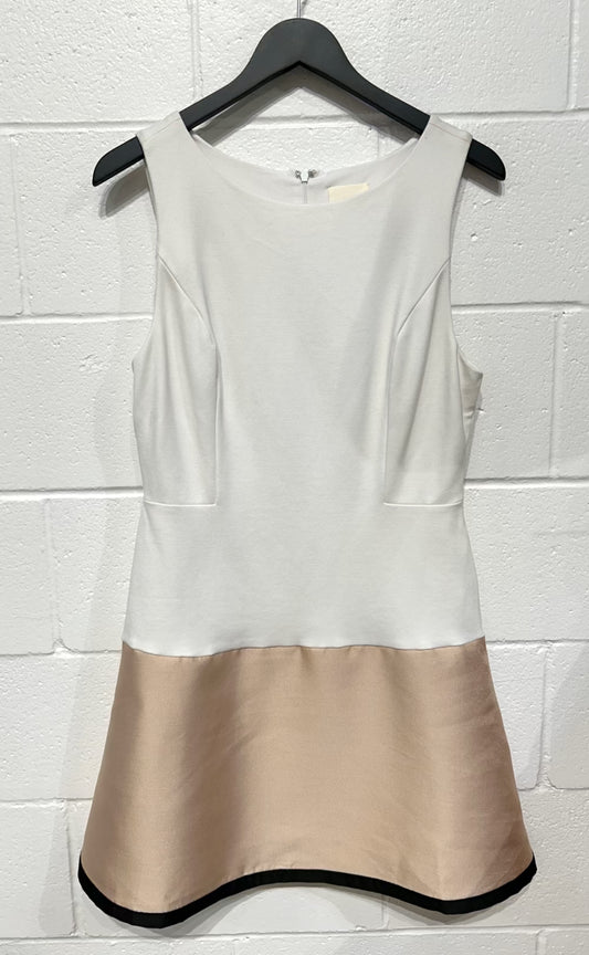 Women's Dress 12, Cream and Rose Gold, Maeve (Anthropologie)