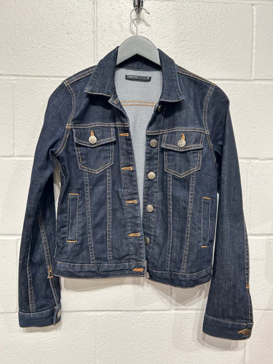 Women's S Jean Jacket, Dark-Wash Denim, Ryder Jacket Exile Vintage, Fidelity Denim