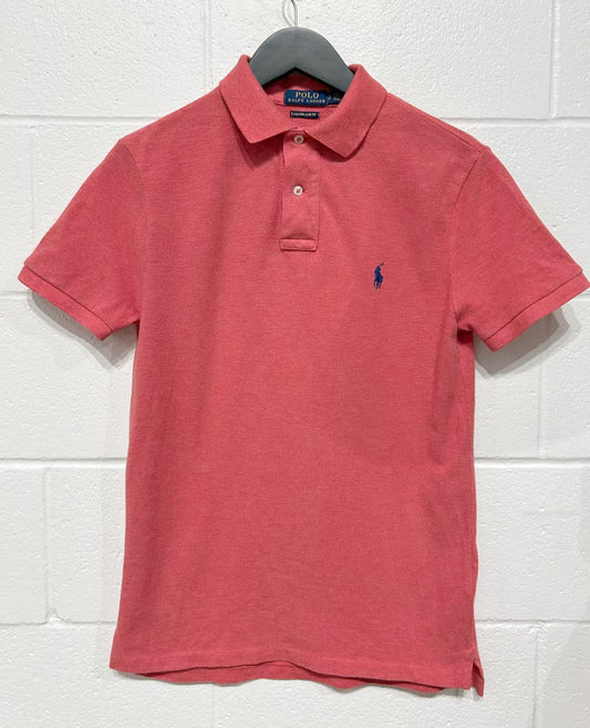 Men's S Cotton Polo Shirt,  Short Sleeve, Pink Polo Ralph Lauren