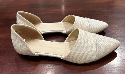 Women's Shoes - 6 US Straw Woven Leather Sole D'Orsay Flats Jenni Kayne