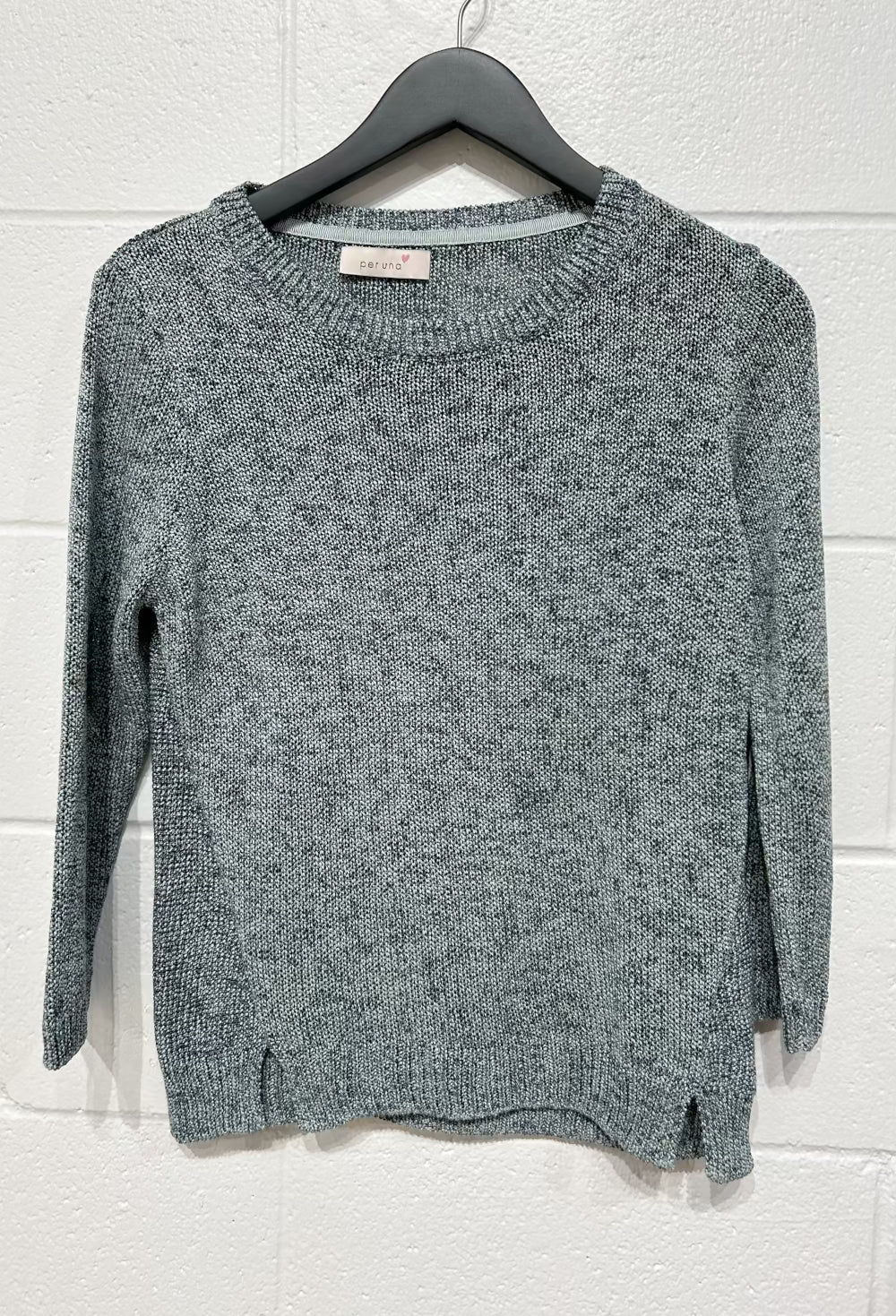 Women's M Navy/Aqua Knit Sweater - Per Una (M&S)