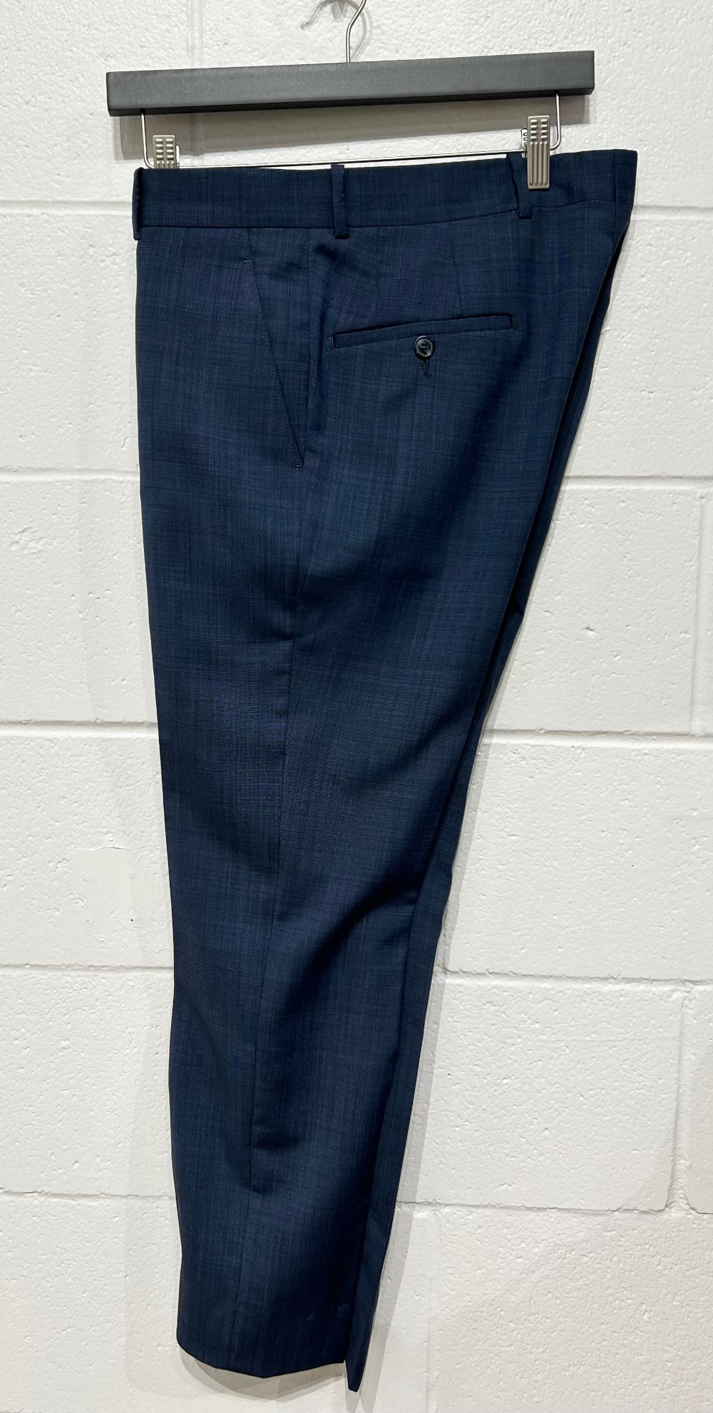 Men's Dress Pants 32, Lightweight Wool - Blue Gala G