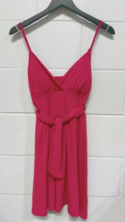 Women's Dress M, Strappy Hot Pink Dress, Guess Jeans