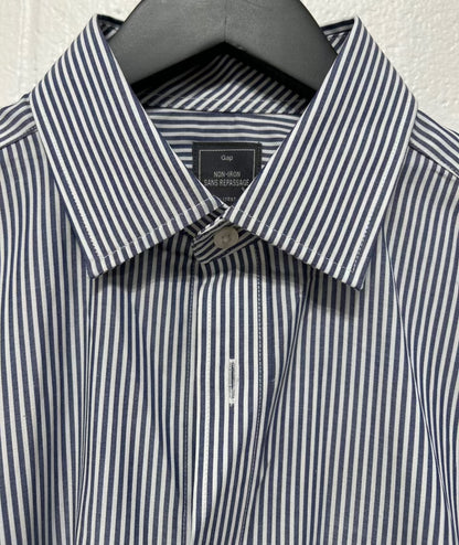 Men's S 100% Cotton Shirt, Long Sleeve, Button Up, Blue Stripe, Gap, NWT New with Tags