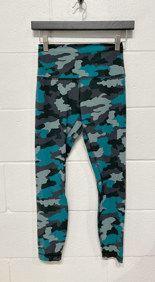 Women's 6 Cropped Legging - Teal Multi, Lululemon