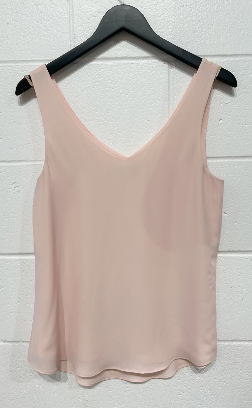 Women's M/L Sleeveless Tank V-Neck, Sand Pink, RW & Co