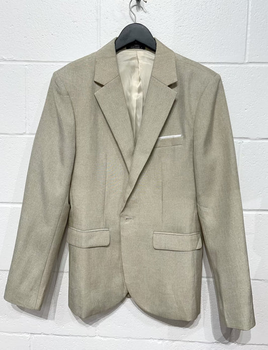 Men's S Sportscoat Jacket, Beige, Coofandy