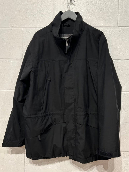 Men's L Goretex Rain Jacket - Black, Eddie Bauer