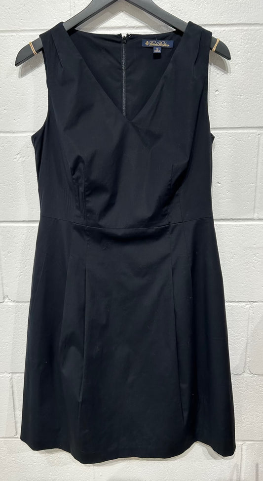 Women's Dress 10, 100% Cotton, Sleeveless, Black, Brooks Brothers