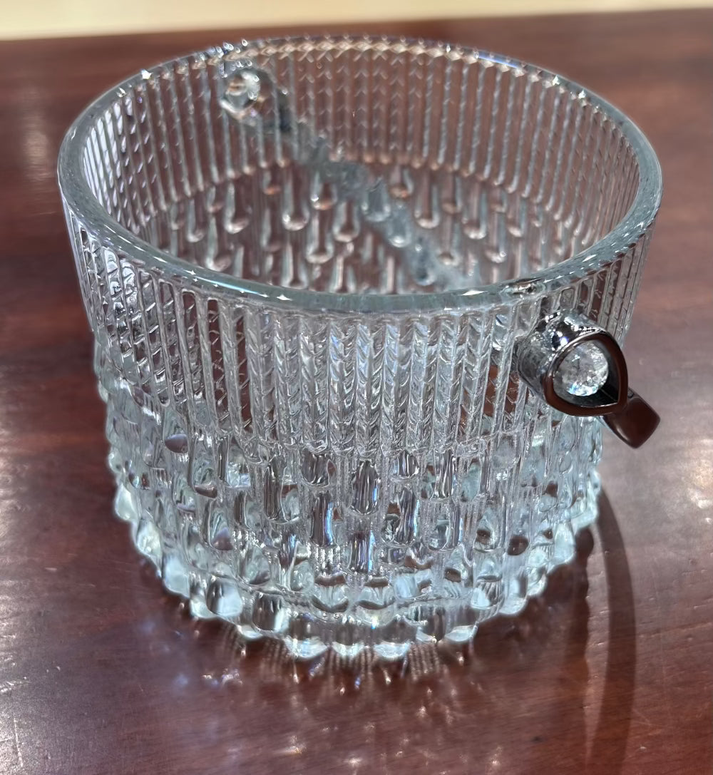 Local Pickup Only - Vintage Teleflora Glass Ice Bucket Made in France