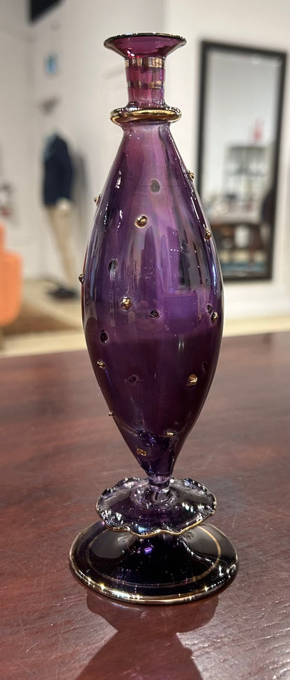 Local Pickup Only - Midcentury Hand-Blown Venetian Glass Purple with Gold