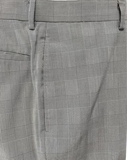 Men's Trousers 32, Flat Front, Glen Plaid, Ralph Ralph Lauren