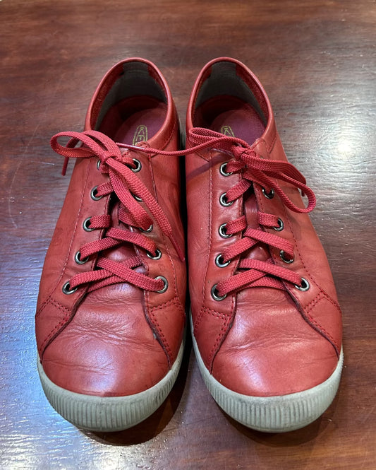 Women's Shoes - 38 EU/ 7.5 US, Keen, Leather Lace-Up Sneakers