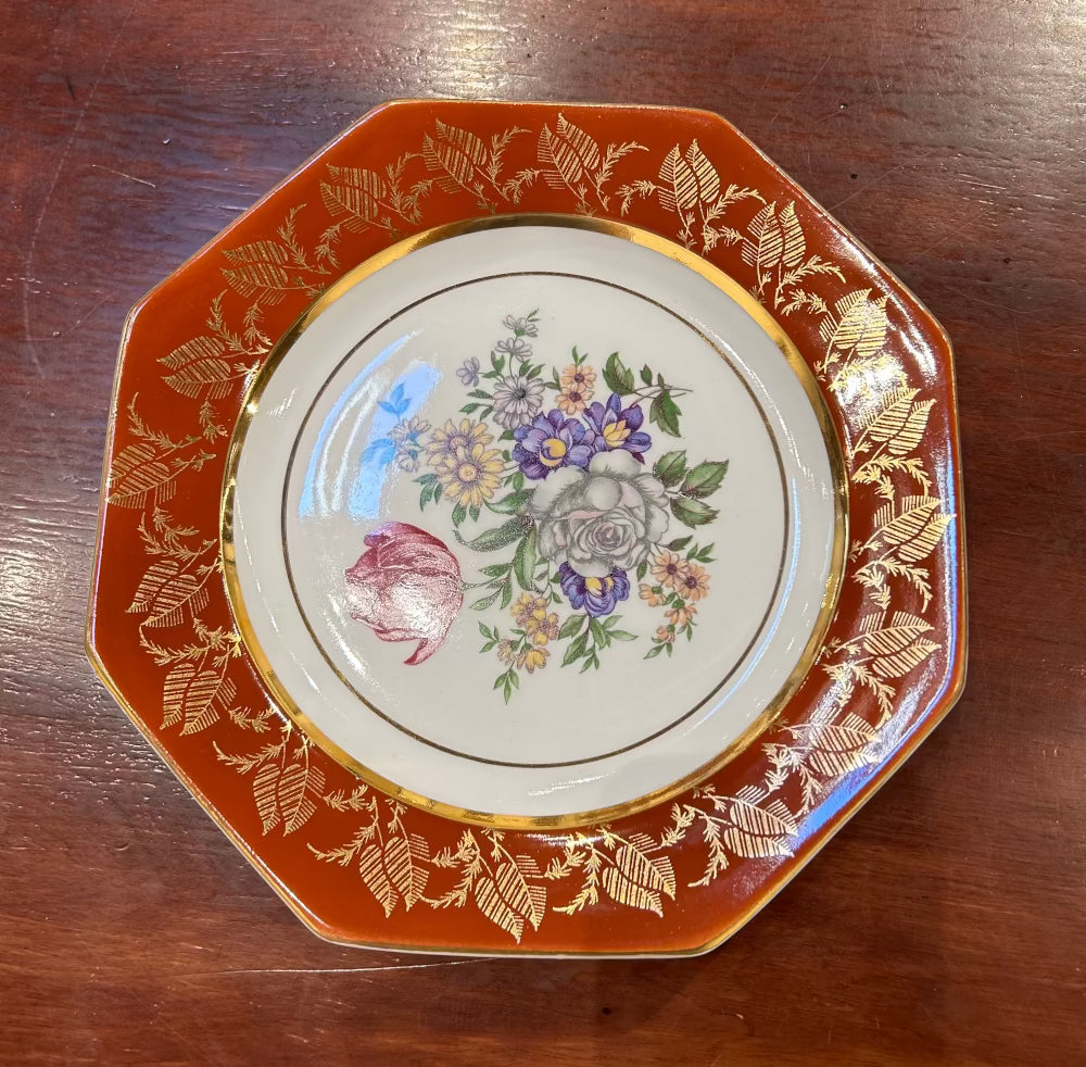 Local Pickup Only - Ditmar Urbach Czechoslovakia Floral Plate