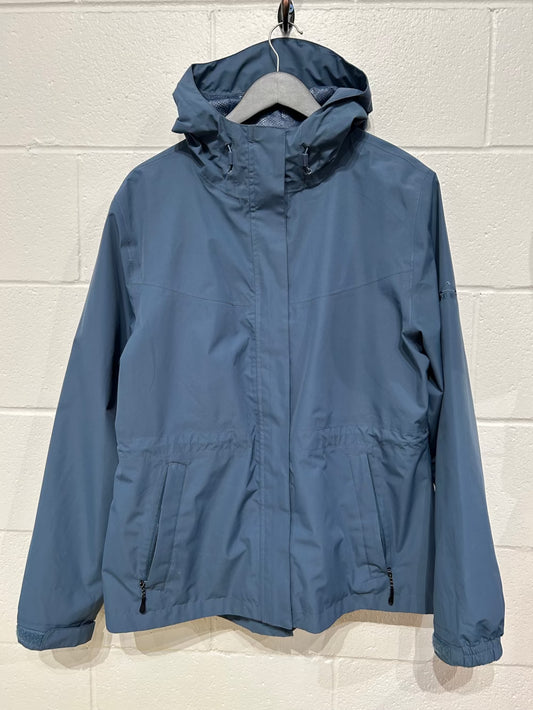 Women's XL Rain Jacket with Hood Aquamax, Slate Blue, McKinley