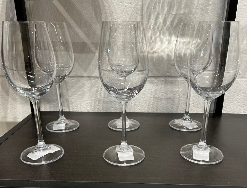 Local Pickup Only - Tall Crystal Wine Glasses - Set of 6