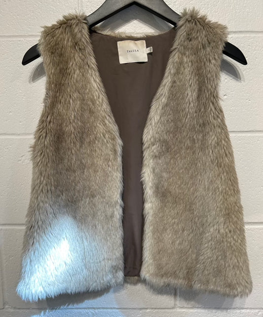 Women's S Faux Fur Vest Gilet Talula