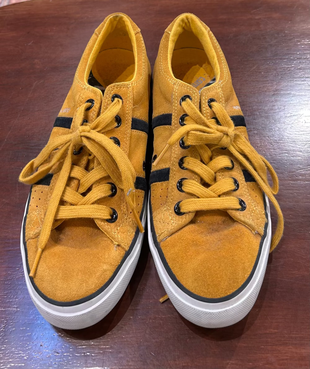 Men's Shoes - 41 EU 7.5-8 US, Converse One Star, Mustard Suede Sneakers