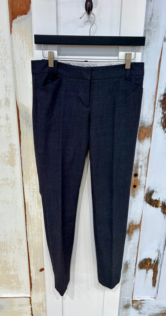 Women's 2 Trouser, Wool Blend Stretch, Skinny, Cropped, Side-Zip - Charcoal Grey, J Crew