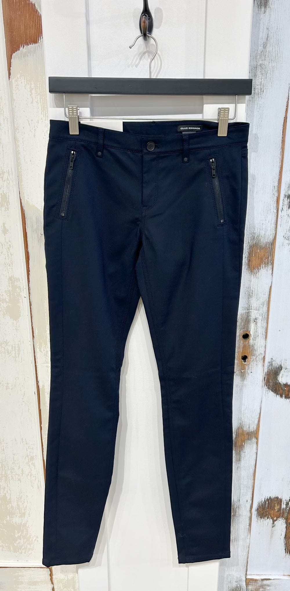 Women's 2 Trouser, Tapered with Zips, Nerice, New with Tags NWT - Navy, Club Monaco